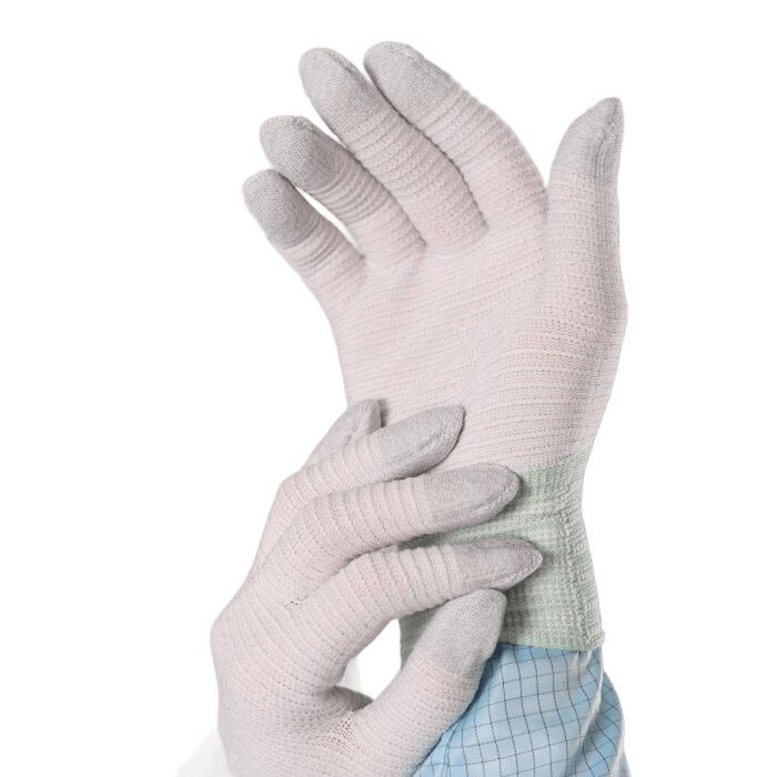 картинка ELK B-UF. Перчатки антистатические нейлоновые с карбоновой нитью являющийся официальным дистрибьютором в России 