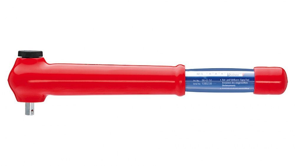 картинка KNIPEX KN-984350. Ключ динамометрический 1/2 диэлектрический являющийся официальным дистрибьютором в России 