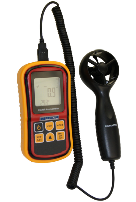 картинка МЕГЕОН 11006. Анемометр крыльчатый цифровой являющийся официальным дистрибьютором в России 