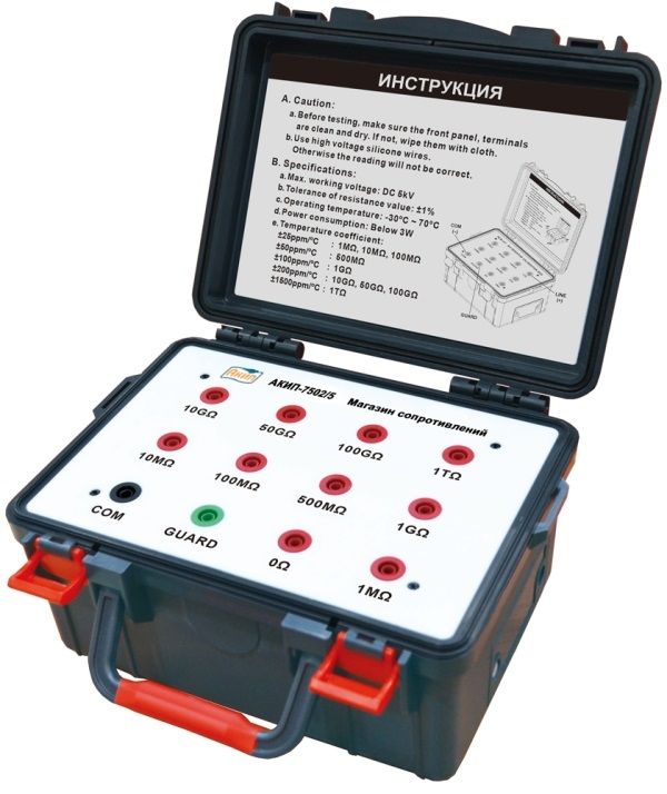 картинка АКИП 7502/5. Магазин сопротивлений являющийся официальным дистрибьютором в России 