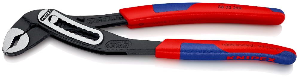 картинка KNIPEX KN-8802250T / Alligator. Клещи сантехнические (переставные-трубные) являющийся официальным дистрибьютором в России 