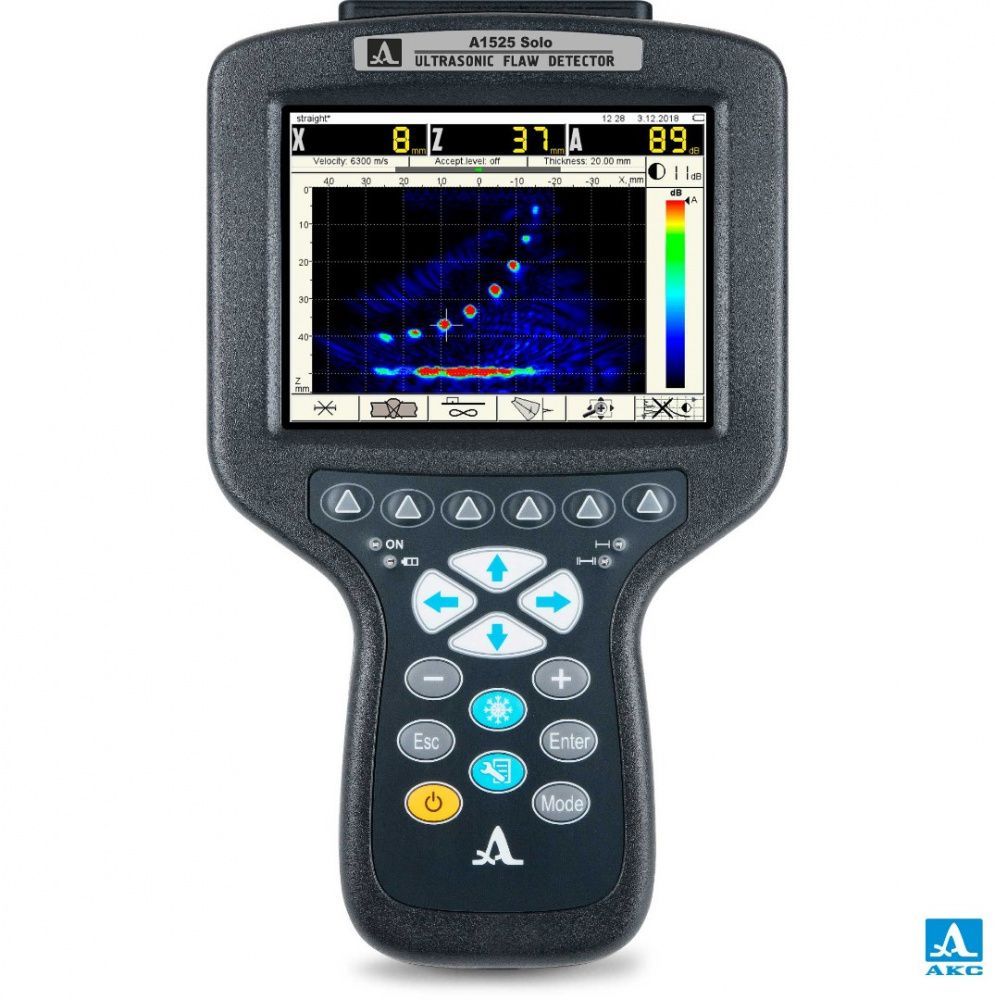 картинка АКС А1525 Solo (1129). Электронный блок ультразвукового дефектоскопа являющийся официальным дистрибьютором в России 