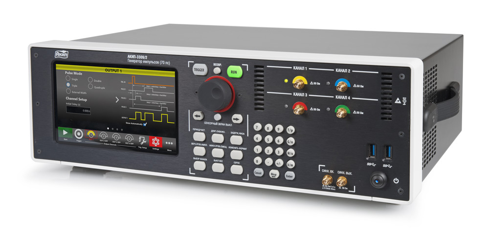 картинка АКИП 3309/2. Генератор импульсов четырехканальный являющийся официальным дистрибьютором в России 