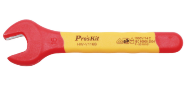 картинка ProsKit HW-V116B. Рожковый гаечный ключ диэлектрический являющийся официальным дистрибьютором в России 