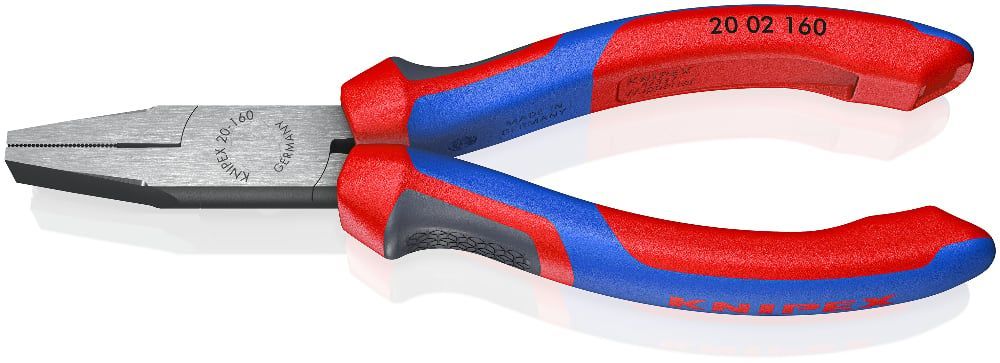 картинка KNIPEX KN-2002160. Плоскогубцы с гладкими губками являющийся официальным дистрибьютором в России 