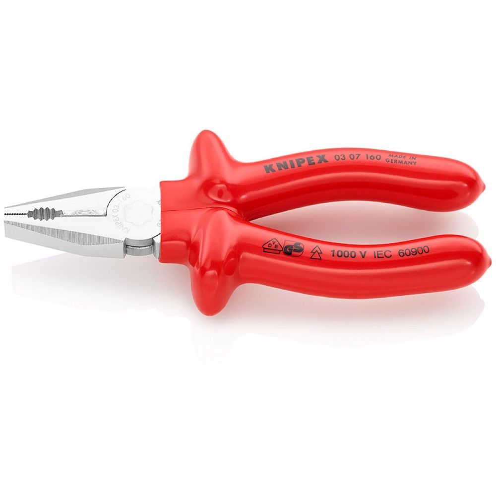 картинка KNIPEX KN-0307160. Плоскогубцы комбинированные являющийся официальным дистрибьютором в России 
