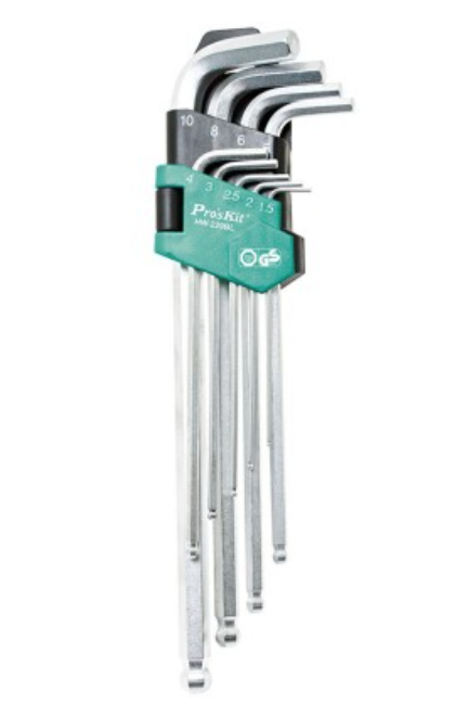 картинка ProsKit HW-229BL. Набор шестигранных ключей являющийся официальным дистрибьютором в России 