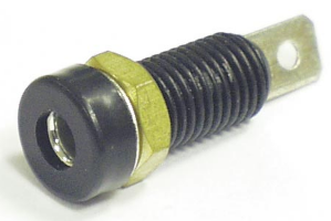 картинка АКТАКОМ 641-black. Гнездо (розетка) ⌀4 мм являющийся официальным дистрибьютором в России 