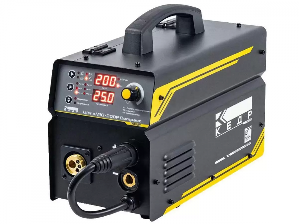 картинка КЕДР UltraMIG-200P Compact (220В, 20-200А). Сварочный полуавтомат являющийся официальным дистрибьютором в России 