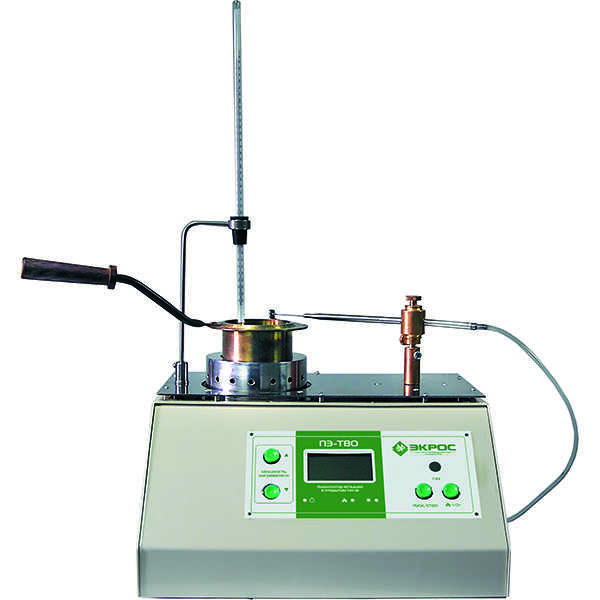 картинка Экрос ПЭ-ТВО. Аппарат полуавтоматический для определения температуры вспышки в открытом тигле являющийся официальным дистрибьютором в России 