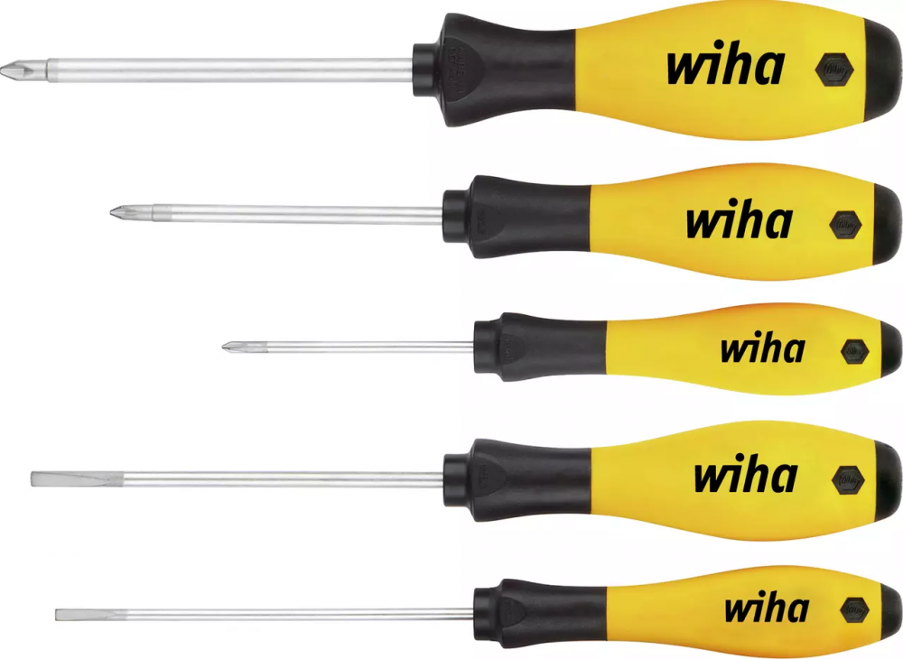 картинка WIHA 27252 / SoftFinish. Набор антистатических отверток серия 302ESD HK5 01 являющийся официальным дистрибьютором в России 