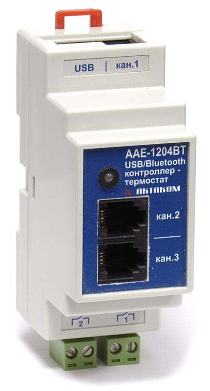 картинка АКТАКОМ ААЕ-1204ВТ. Универсальный контроллер - термостат с USB/Bluetooth интерфейсом являющийся официальным дистрибьютором в России 