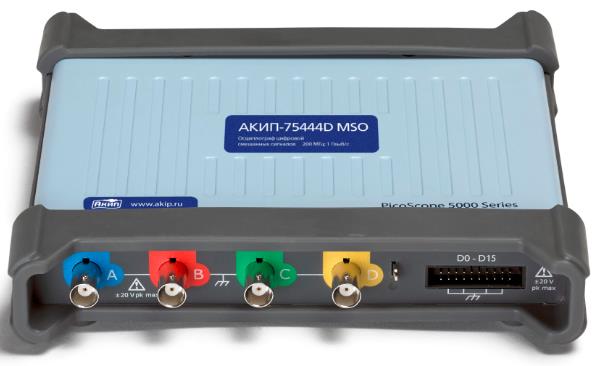 картинка АКИП 75444D MSO. Осциллограф USB четырехканальный являющийся официальным дистрибьютором в России 