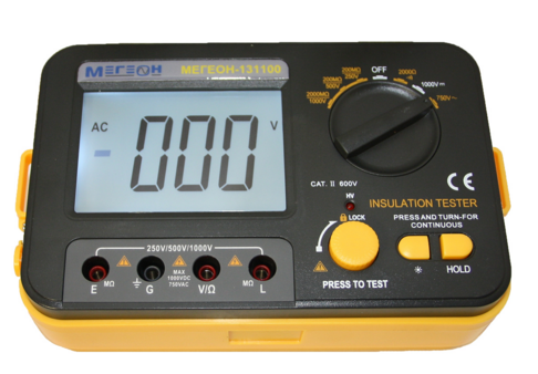 картинка МЕГЕОН 131100. Мегаомметр являющийся официальным дистрибьютором в России 