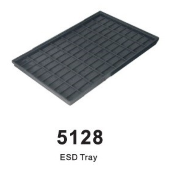 картинка ELK-5128. Антистатический короб (лоток) для хранения компонентов и плат являющийся официальным дистрибьютором в России 