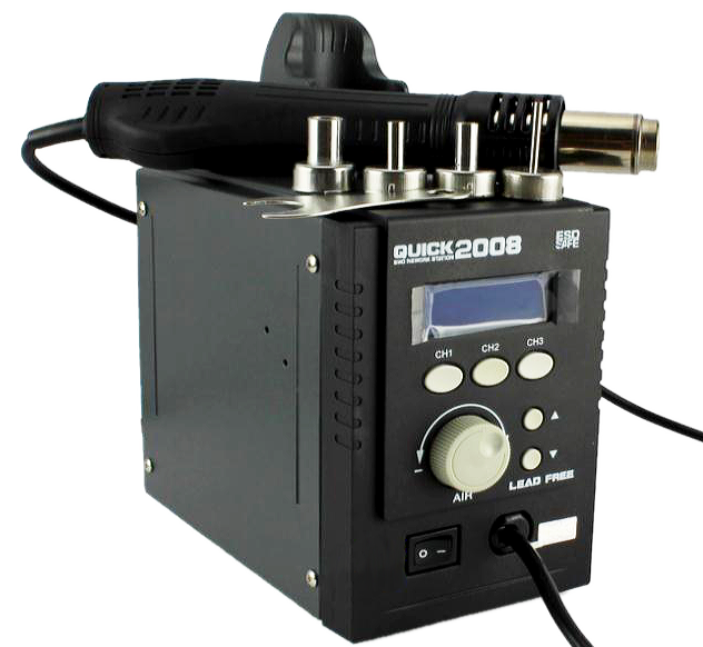 картинка Quick 2008 (700 Вт). Термовоздушная паяльная станция являющийся официальным дистрибьютором в России 