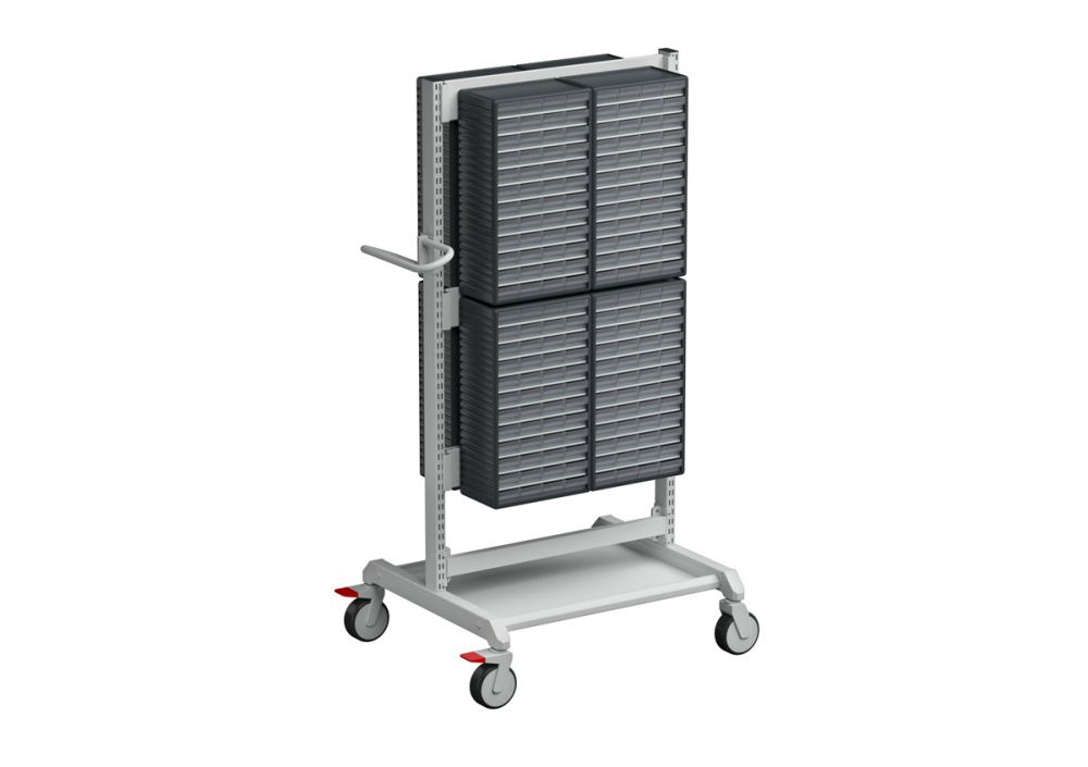 картинка Treston BT-550B. Стойка передвижная 780×715×1600 мм для кассетниц серии 550 являющийся официальным дистрибьютором в России 