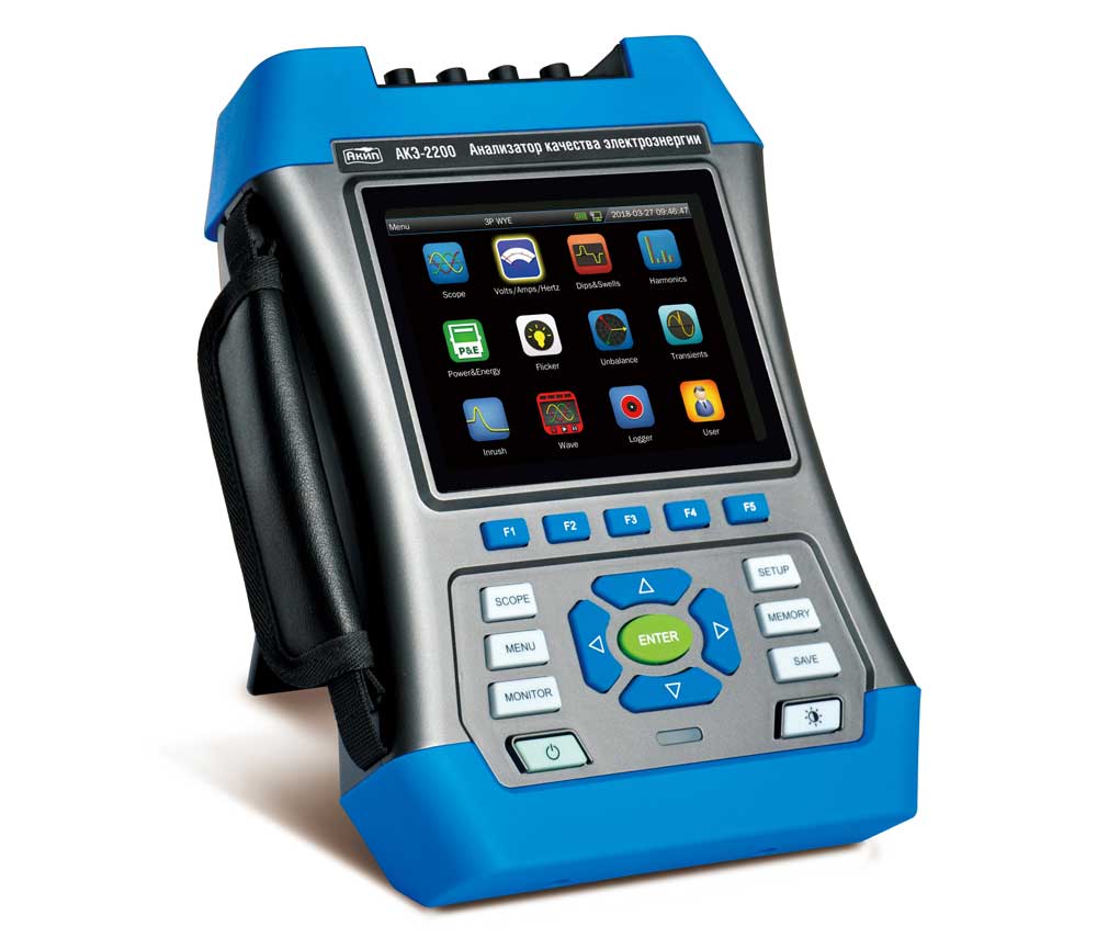 картинка АКИП АКЭ-2200. Анализатор качества электроэнергии являющийся официальным дистрибьютором в России 